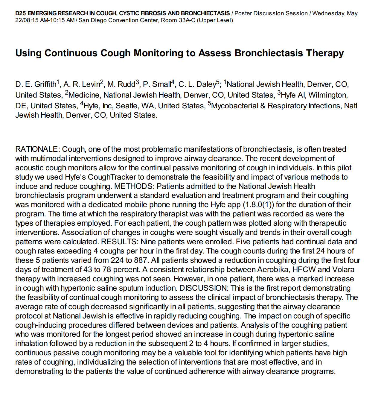 Image resource about ATS 2024: Using Continuous Cough Monitoring to Assess Bronchiectasis Therapy